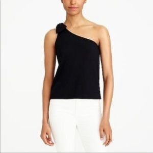 J. Crew Textured One Shoulder Tank size small